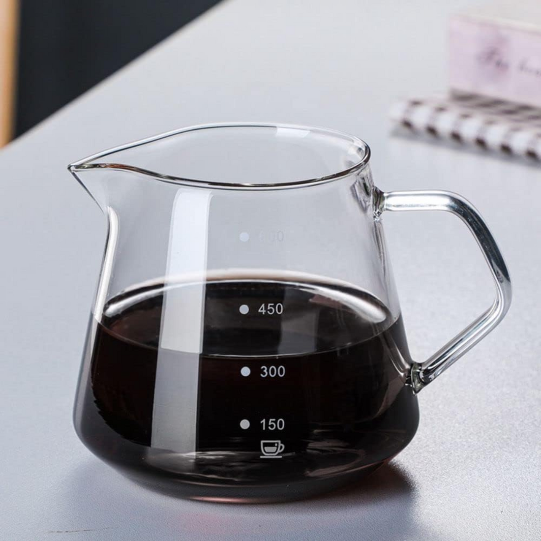 600ml Glass Drip Coffee maker coffee Pot with Drip Filter Coffee Share Pot (A-600)