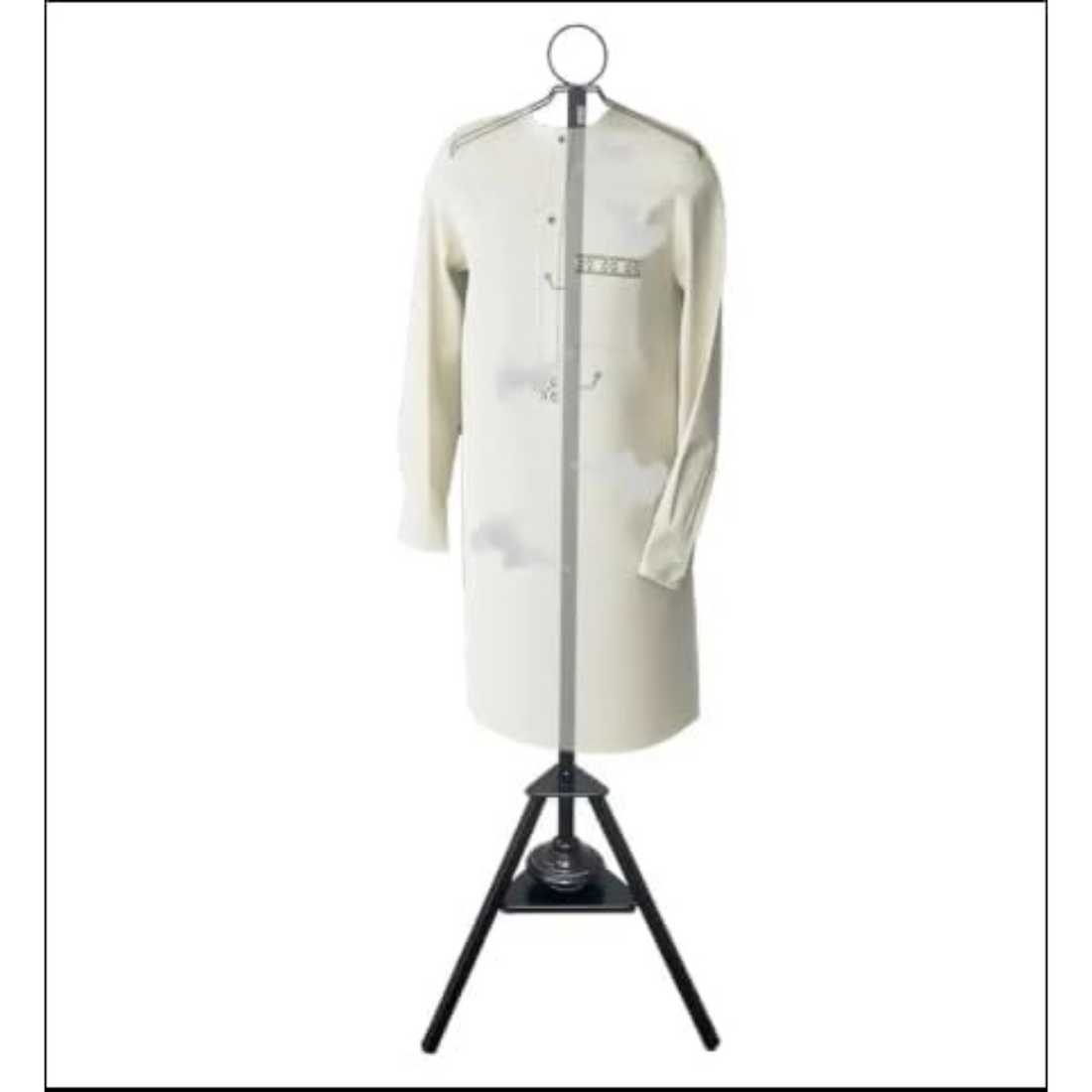 Generic Black Hanging Clothes Organizer with Hooks and Built-In Oud Incense Bakhoor Burner