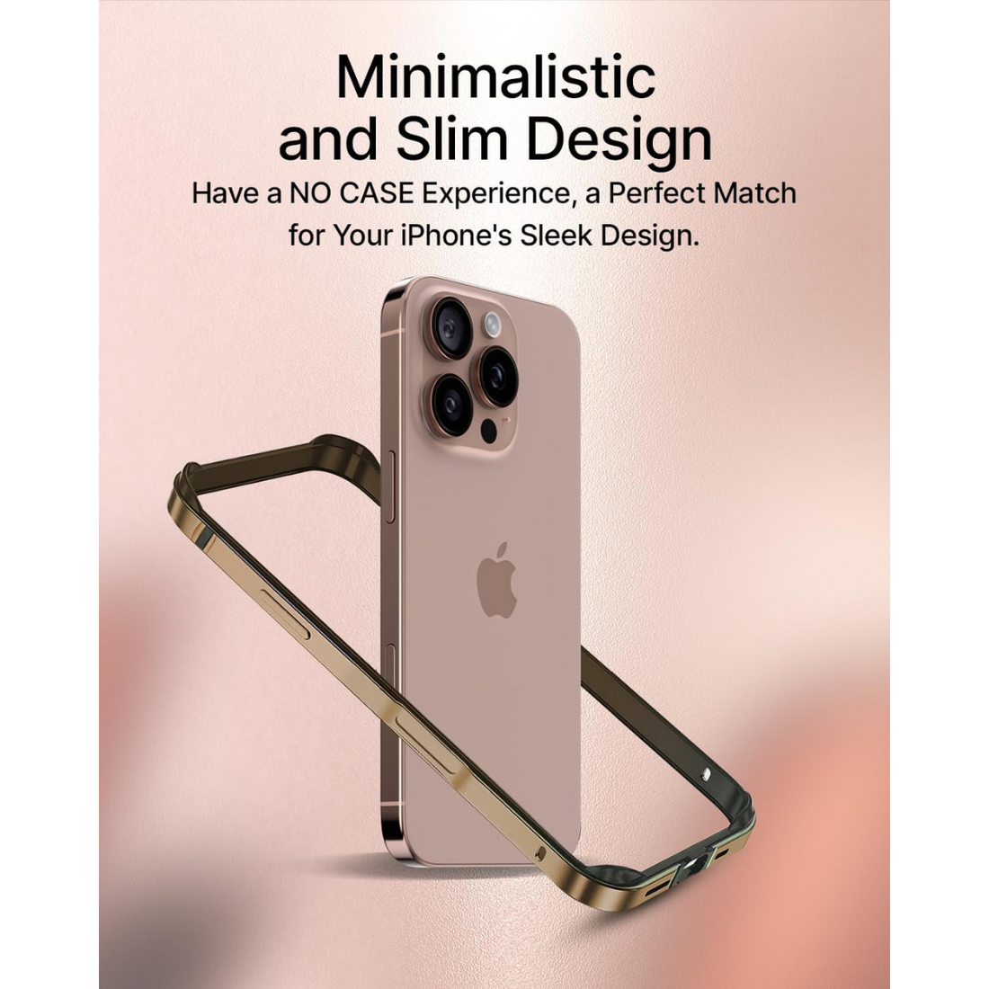 iPhone 16 Pro Max Case | Anodized Aluminum Bumper | Supports Mag-Safe Wireless Charging