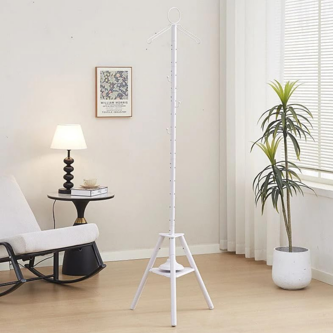 Clothes Incense Burner Stand - 175cm long bakhoor burner stand hanger with cloth hooks