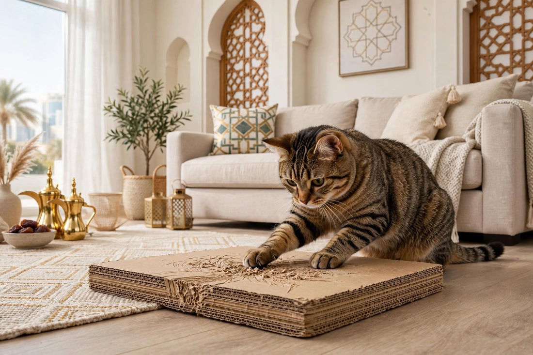 Cat Cardboard Scratcher Pad - Durable Scratching Board for Cats
